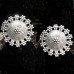 German Silver Stud Earrings