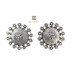 German Silver Stud Earrings