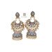 Indian Traditional Meenakari Kundan Jhumka Earrings