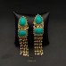 Designer Semi Precious Stone Pearl Drop Earrings