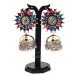 Oxidised Multicolor Stone Jhumaka Dangler Earring