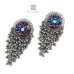 Oxidised Stylish Multi Color Bead Ghungru Dangler Earring