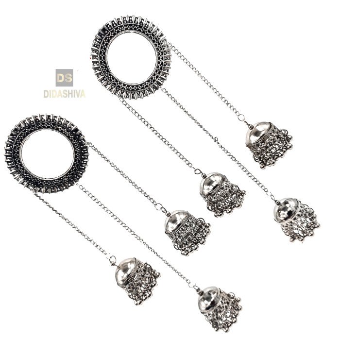 Oxidised Stylish Afghani Dangler Earring with Jhumaki