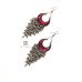 Oxidised Color Ghugru Dangler Earring