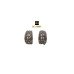 Austrian Stone Silver Plated Stud Earrings