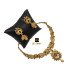 Brown Austrian Stone Gold Plated Necklace Set