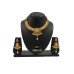 Gold Plated White Kundan Stone Necklace Set