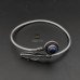 German Silver Semi Precious Stone Leaf adjustable Kada