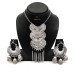 Oxidised Silver Plated Traditional Turkish Style Tribal Chain long Necklace with Earrings