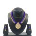 Stylish Special Antique Beaded Pendant Necklace with Earrings