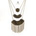 Oxidised Golden Plated Traditional Turkish Style Tribal Chain long Necklace 