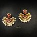 Meenakari Kundan Chandbali Earrings