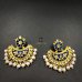 Meenakari Kundan Chandbali Earrings